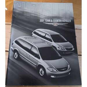2001 Chrysler Town Country Voyager Sales Brochure Catalog Original
